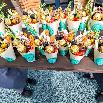 Beautiful canape cones in Shropshire