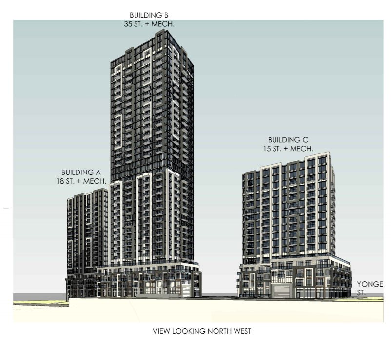 15, 18 & 35 storey towers 11172 Yonge Str. Richmond Hill