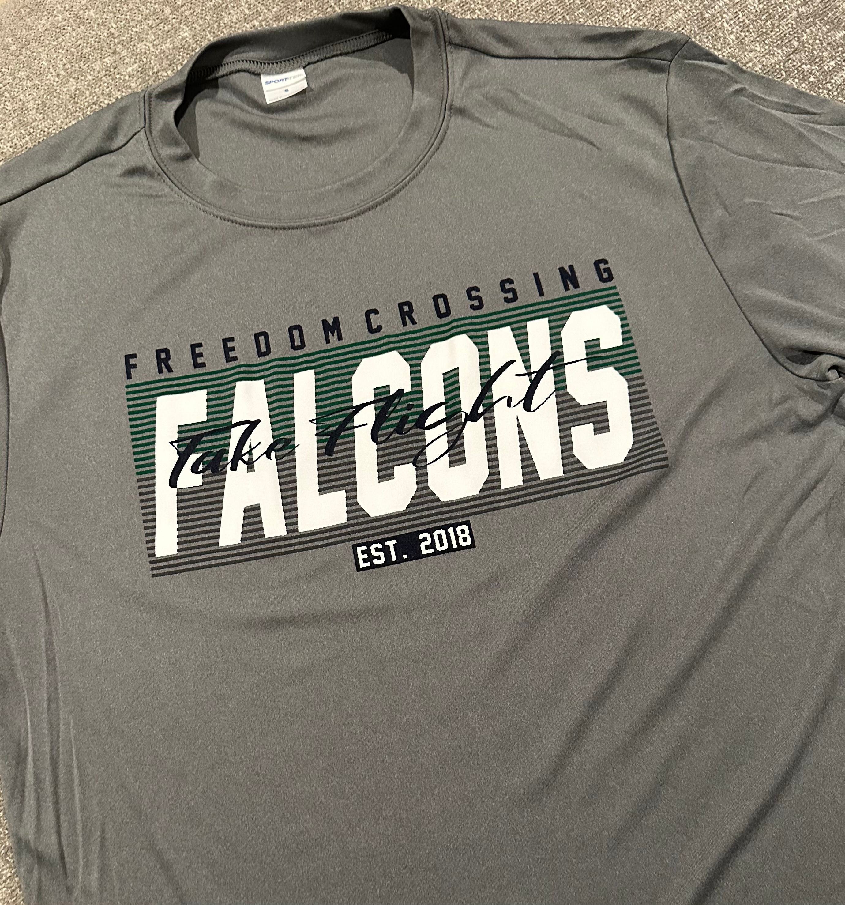 FCA Lines Grey Performance Tee