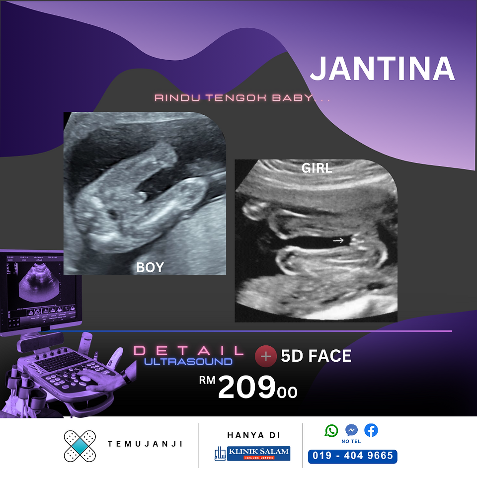 gender jantina baby scan ultrasound kuantan