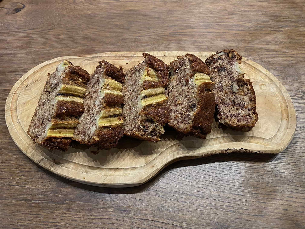 Gluten-free lactose-free banana bread