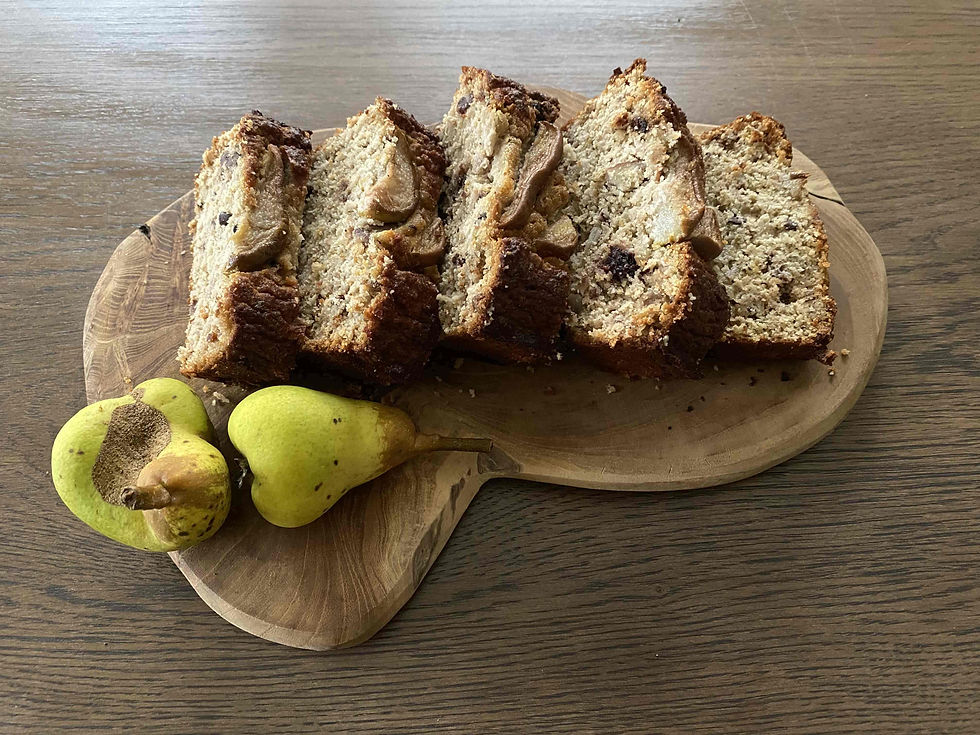Healthy gluten-free pear bread recipe