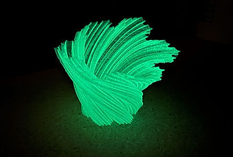 A special highly concentrated phosphorescent pigment is matched with our PLA/PHA compound, so it’ll print just like our other PLA/PHA 3D printing filaments.