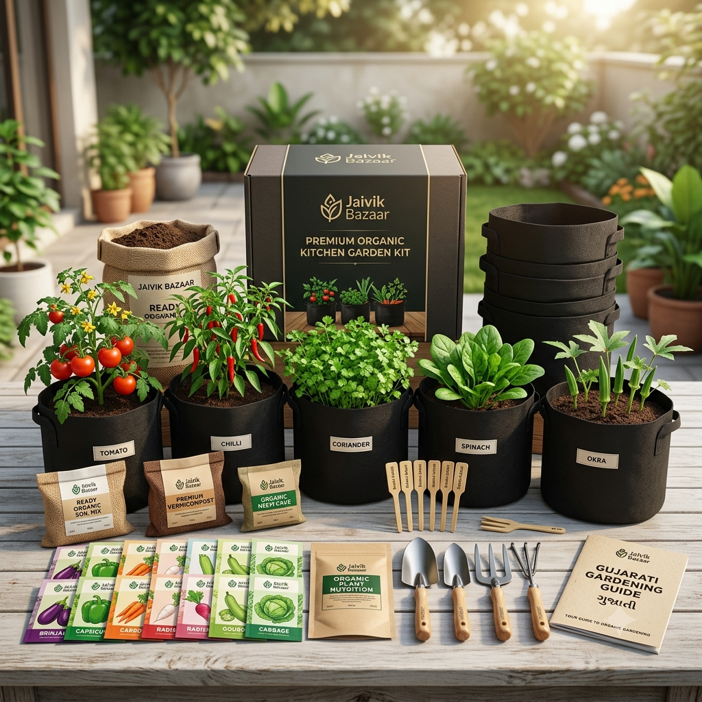 Premium Organic Kitchen Garden Kit – Complete Terrace Garden