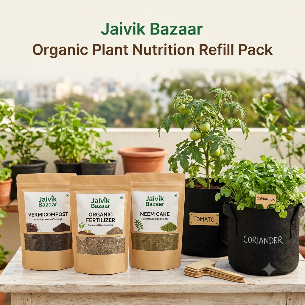 Organic Plant Nutrition Refill Pack – Neem Cake & Vermicompost