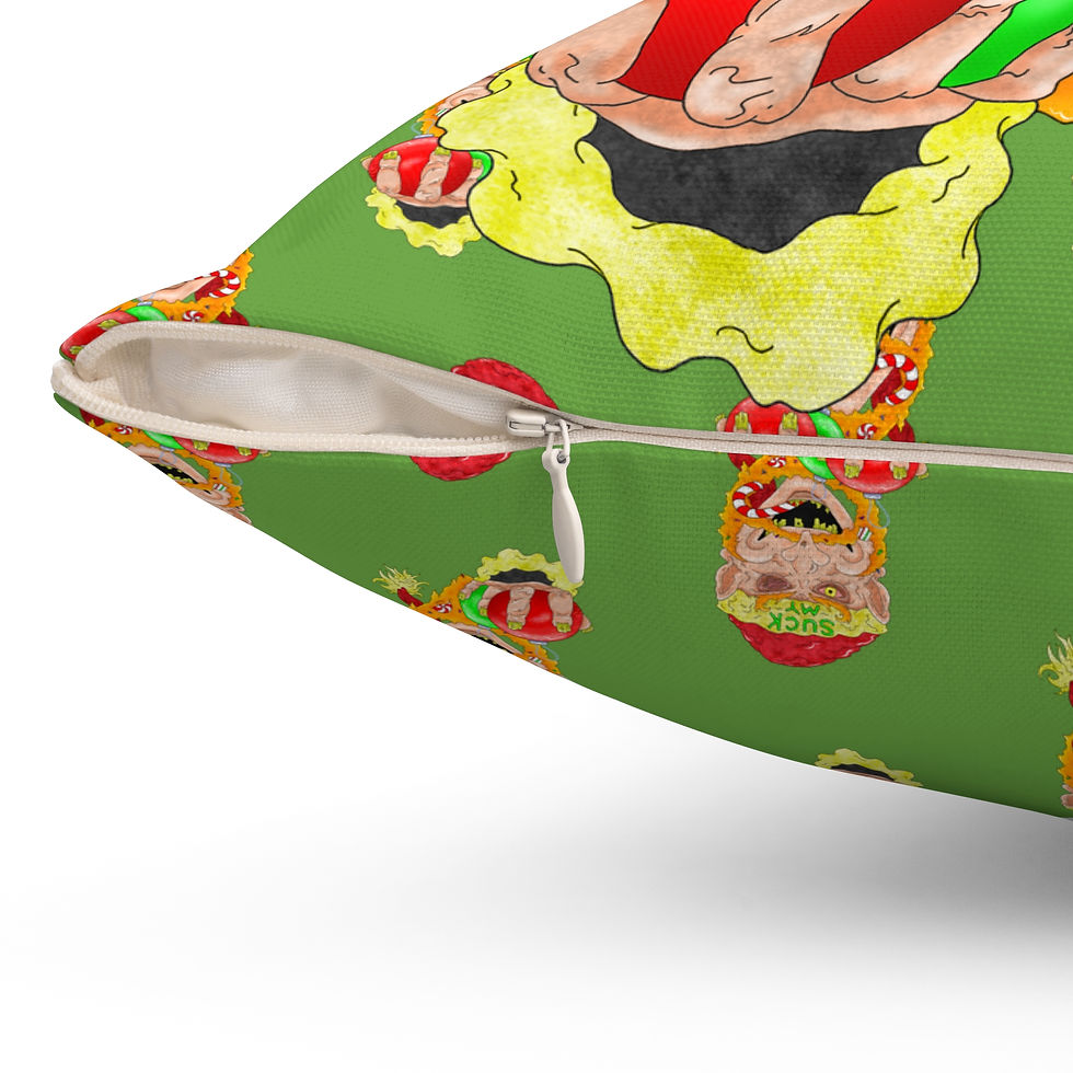 Thumbnail: Mr. Rotten Treats - Spun Polyester Square Pillow