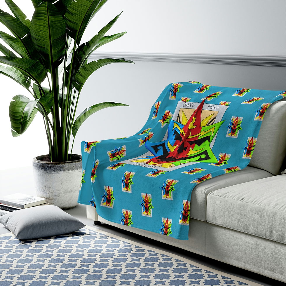 Thumbnail: Bang Pow Boom - Velveteen Plush Blanket