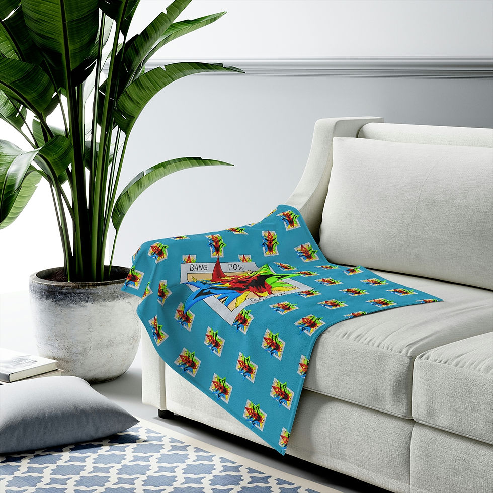 Thumbnail: Bang Pow Boom - Velveteen Plush Blanket