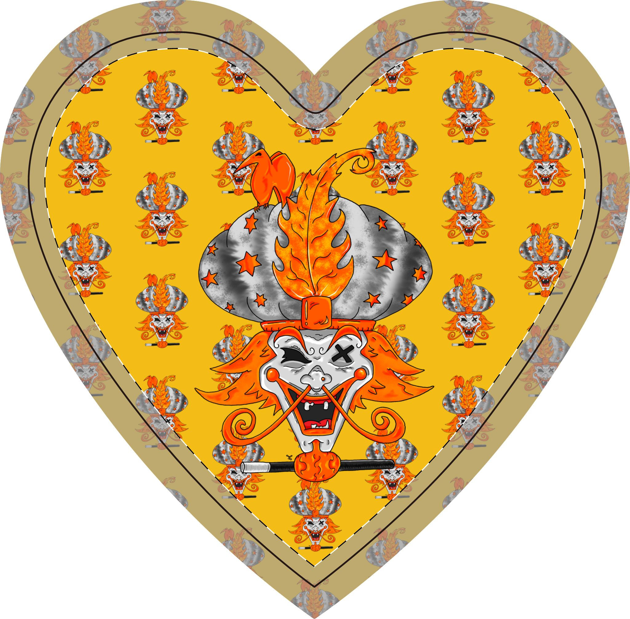 The Great Milenko ~ Heart (Hatchet Love) Key Ring