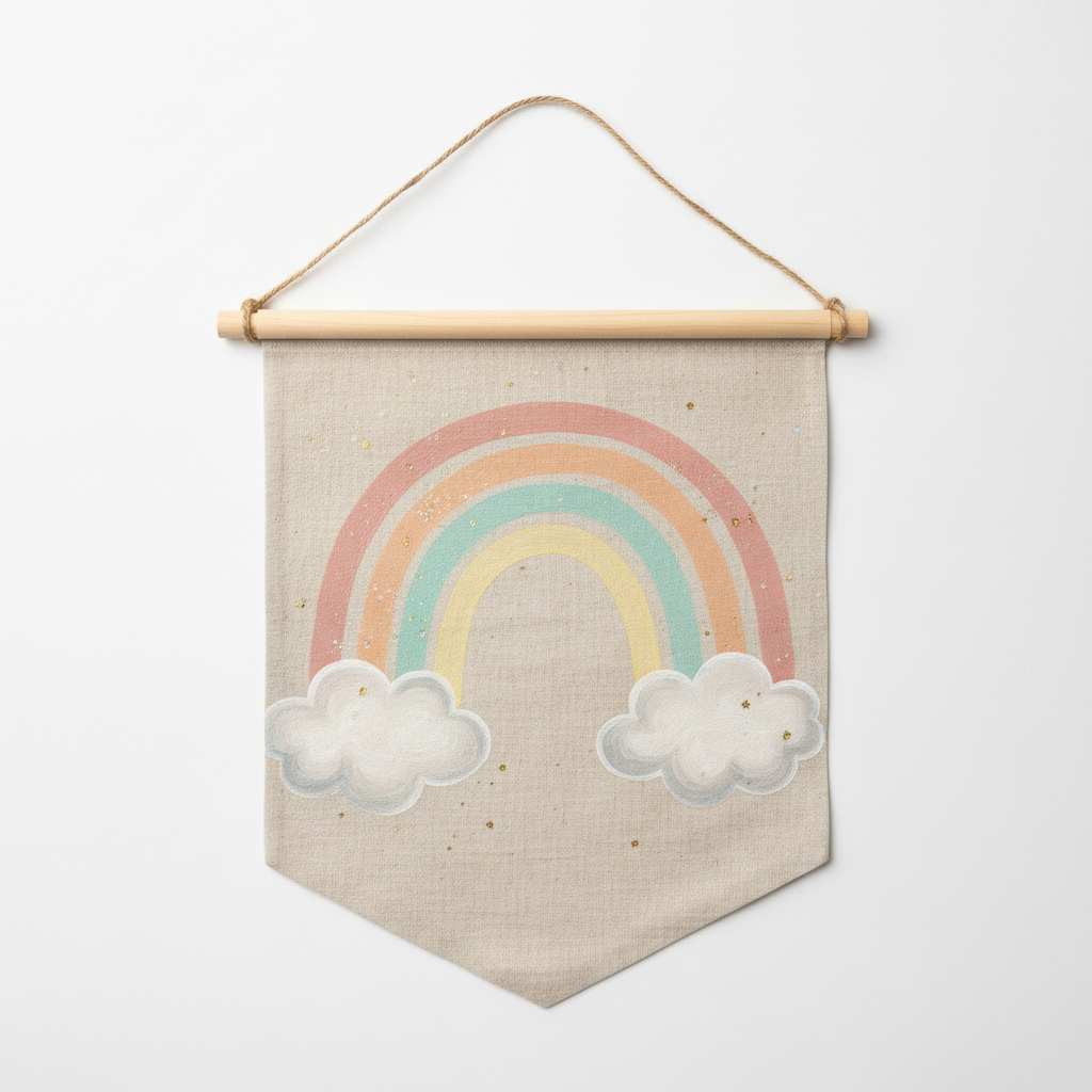 Whimsical Rainbow Banner