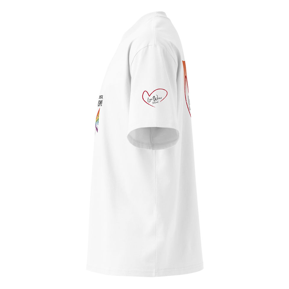 Thumbnail: Lights, Camera, Activism Unisex organic oversized high neck t-shirt