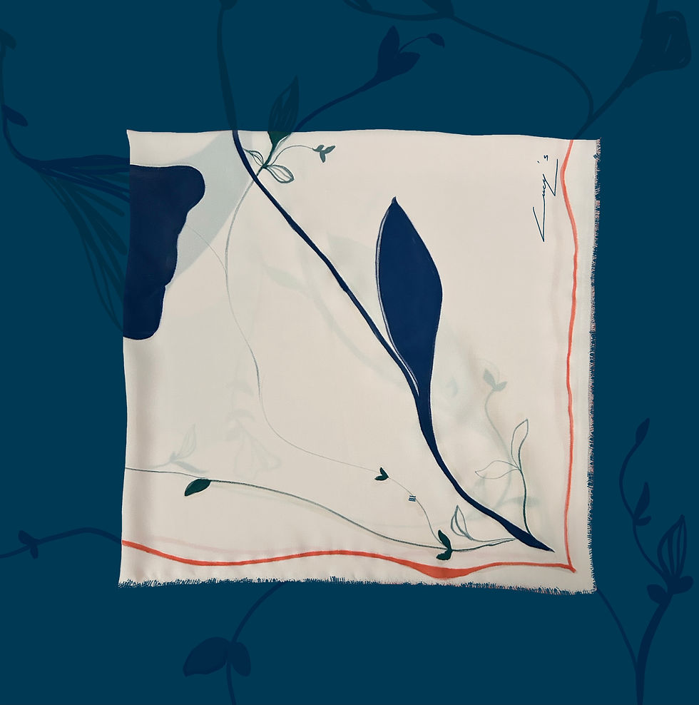 "Ink of the Sea" square scarf 