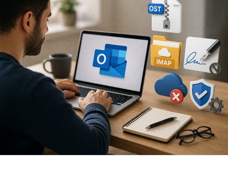 Compactar OST, Organizar IMAP