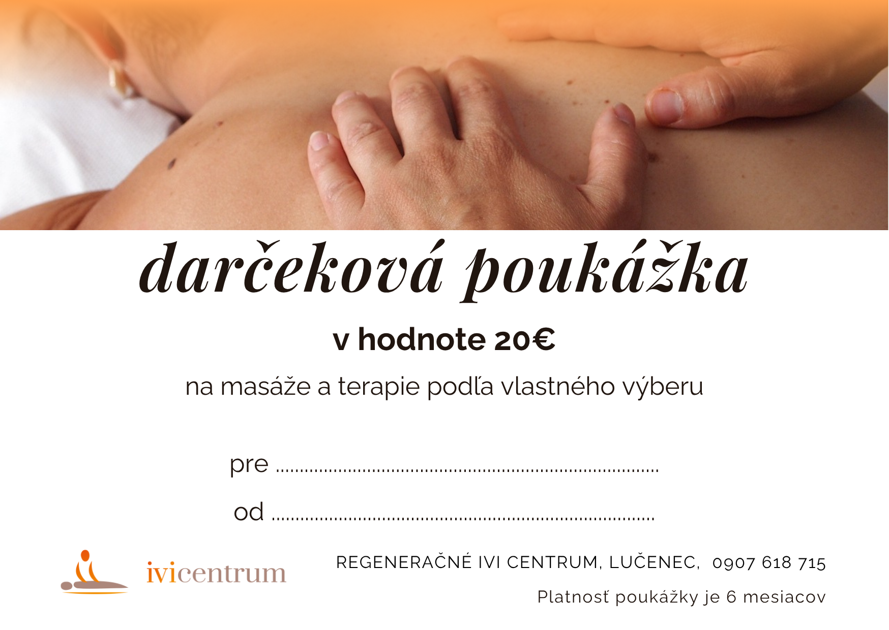 Darčeková poukážka 20€