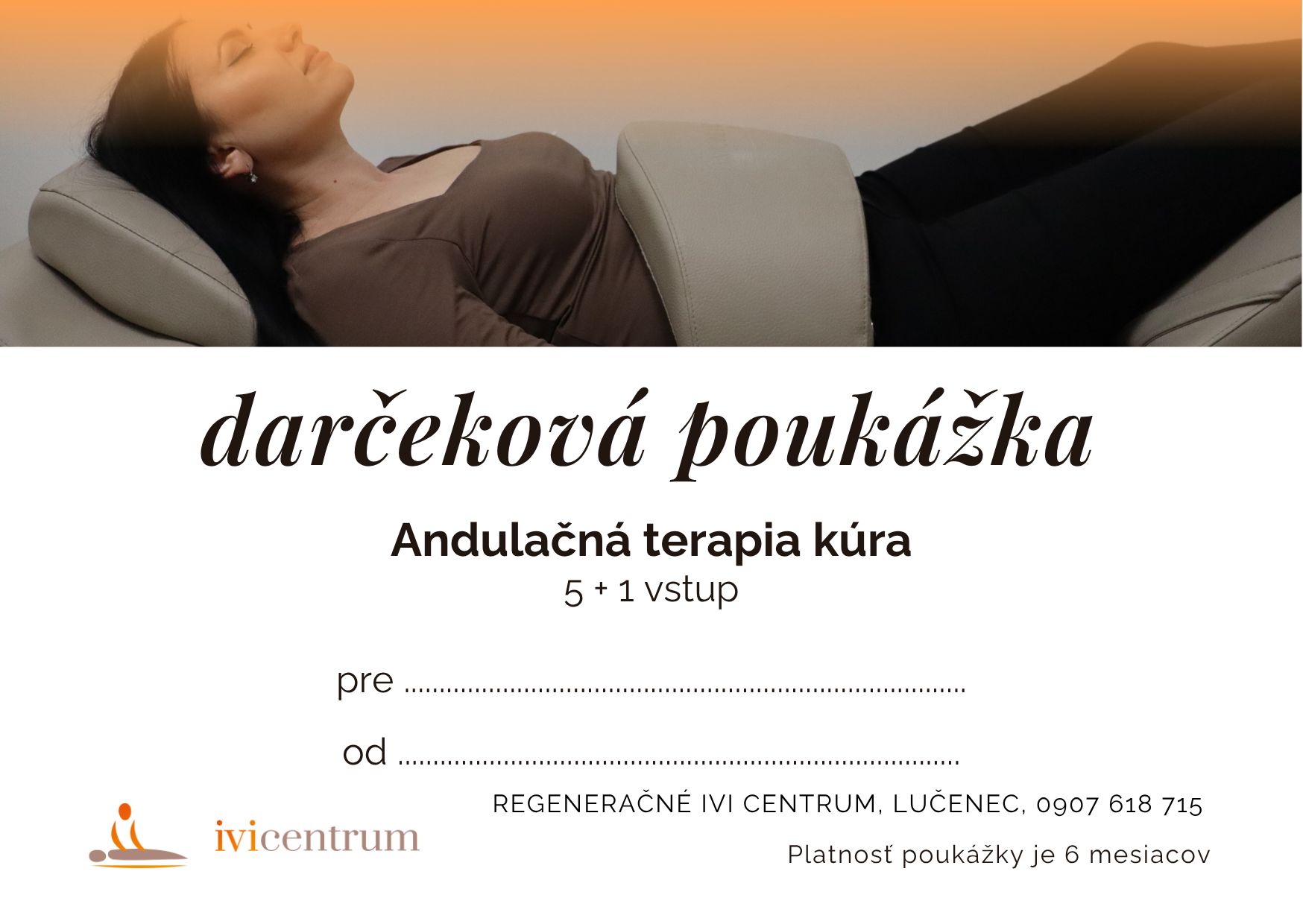 Andulančná terapia (kúra 5+1 vstup)