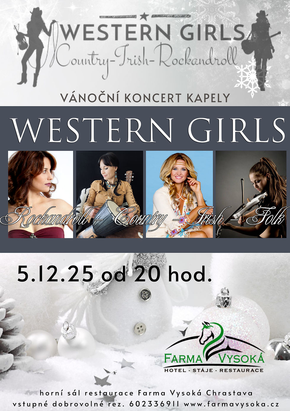 Vánoční koncert Western Girls 5.12.25