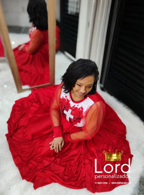 Miniatura: Vestido Godê - Amor Maior / REF V001