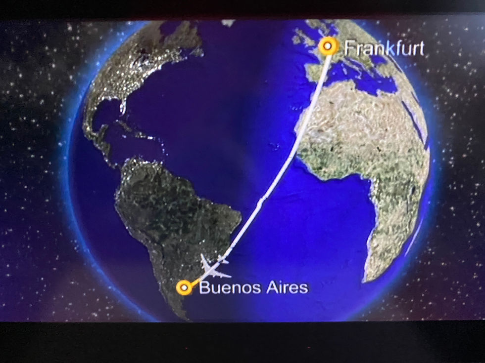 LH Flugroute, Flug von Frankfurt am Main FRA nach Buenos Aires EZE, Lufthansa Flug LH 510