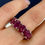 Thumbnail: Expandable Ruby Oval Band 13.68 CT