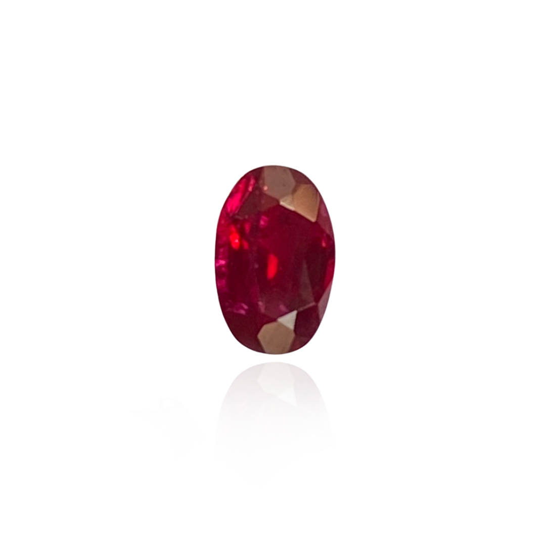 Burma No Heat Ruby Oval 0.57 CTS
