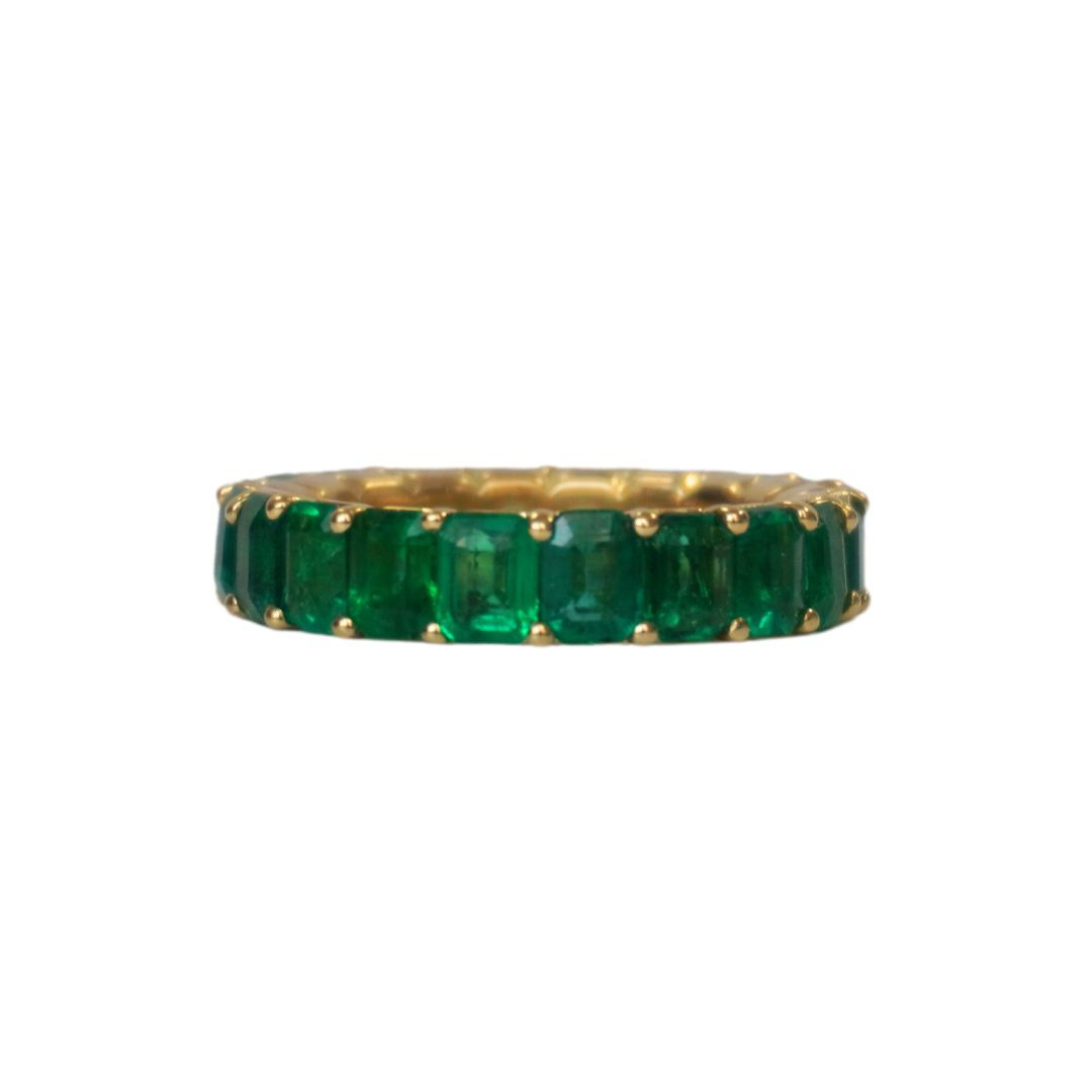 3 Carat Emerald Eternity Band