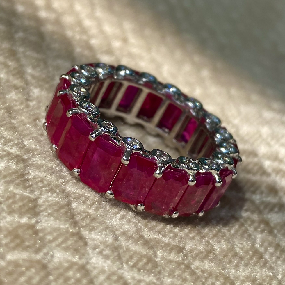 Thumbnail: Burma Ruby Eternity Band 10.30 Cts