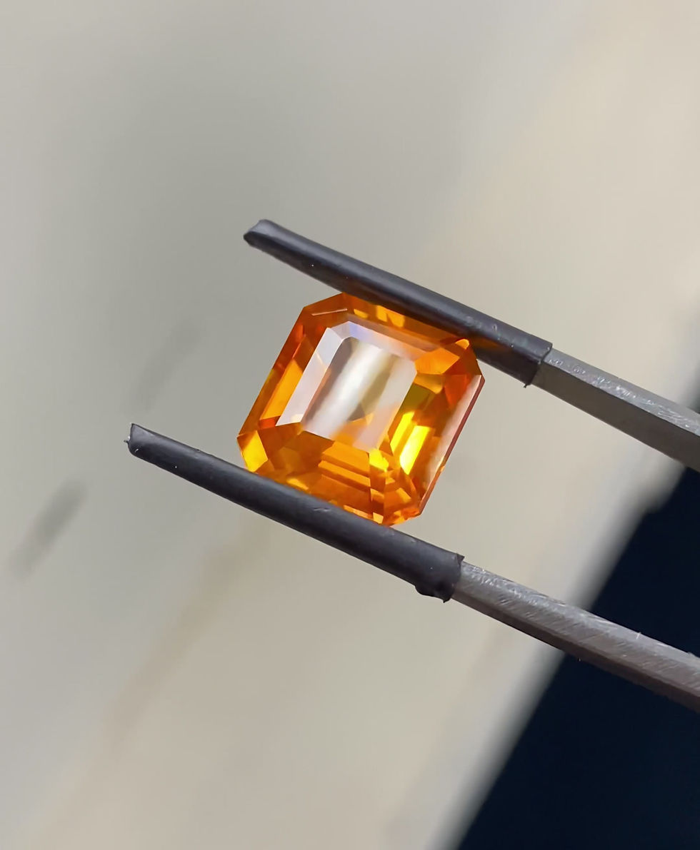 Thumbnail: Orange Sapphire EC 11.99 CT