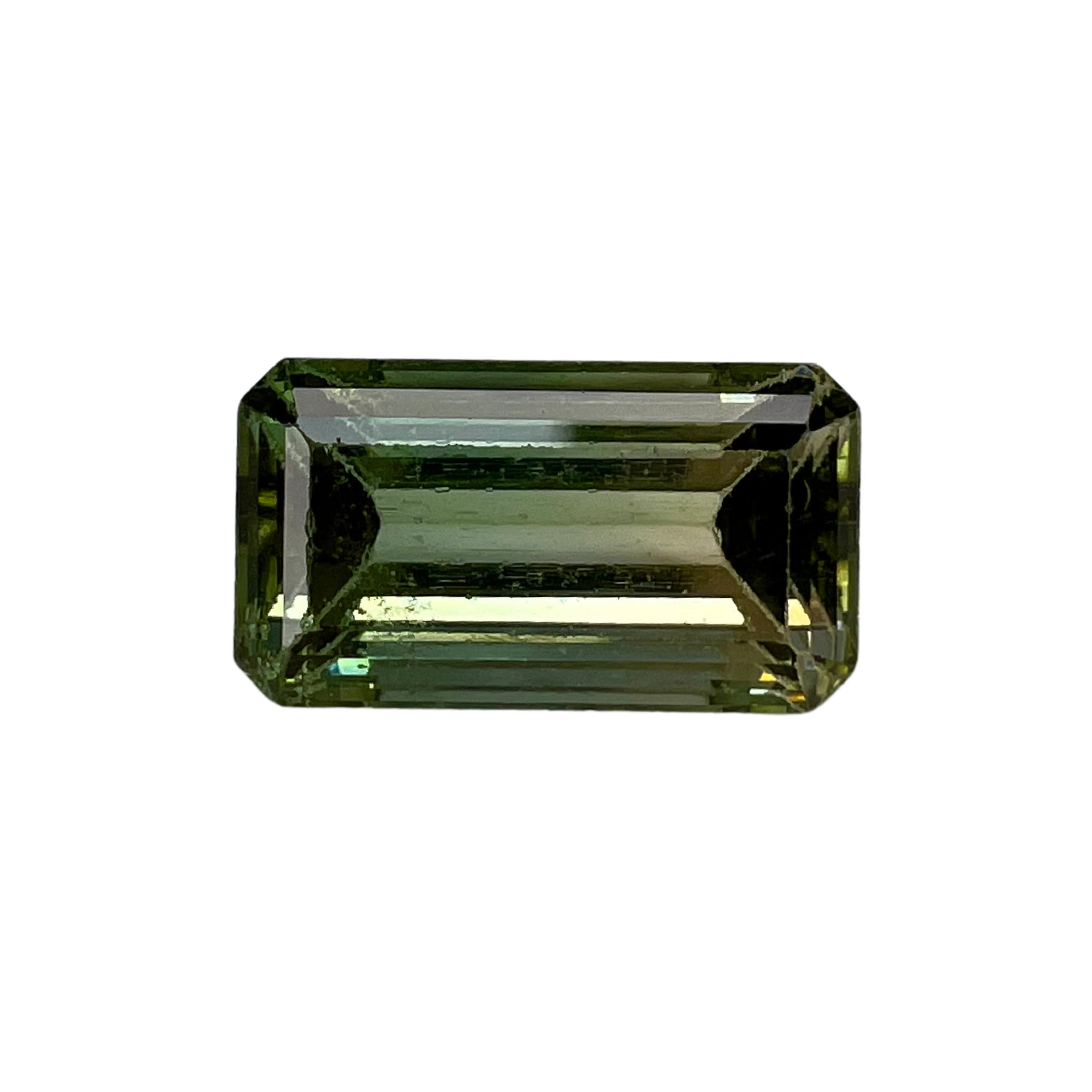 7.10 Carat Bicolor Tourmaline Emerald-Cut