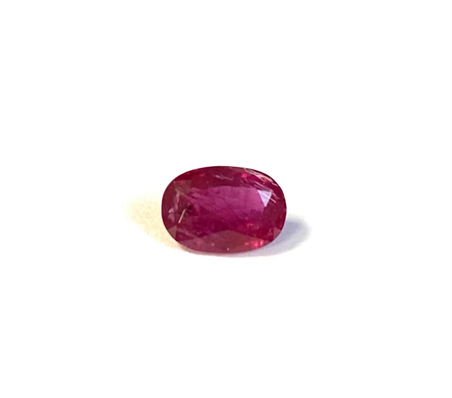 No Heat Burma Ruby Oval 0.92 Cts