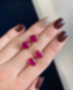Thumbnail: Ruby Oval Studs 3.14 Cts