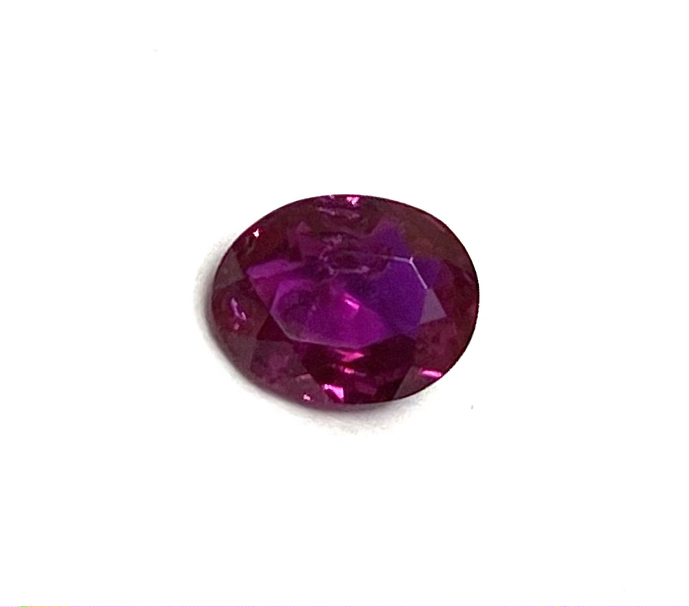 No Heat Burma Ruby Oval 0.51 Cts