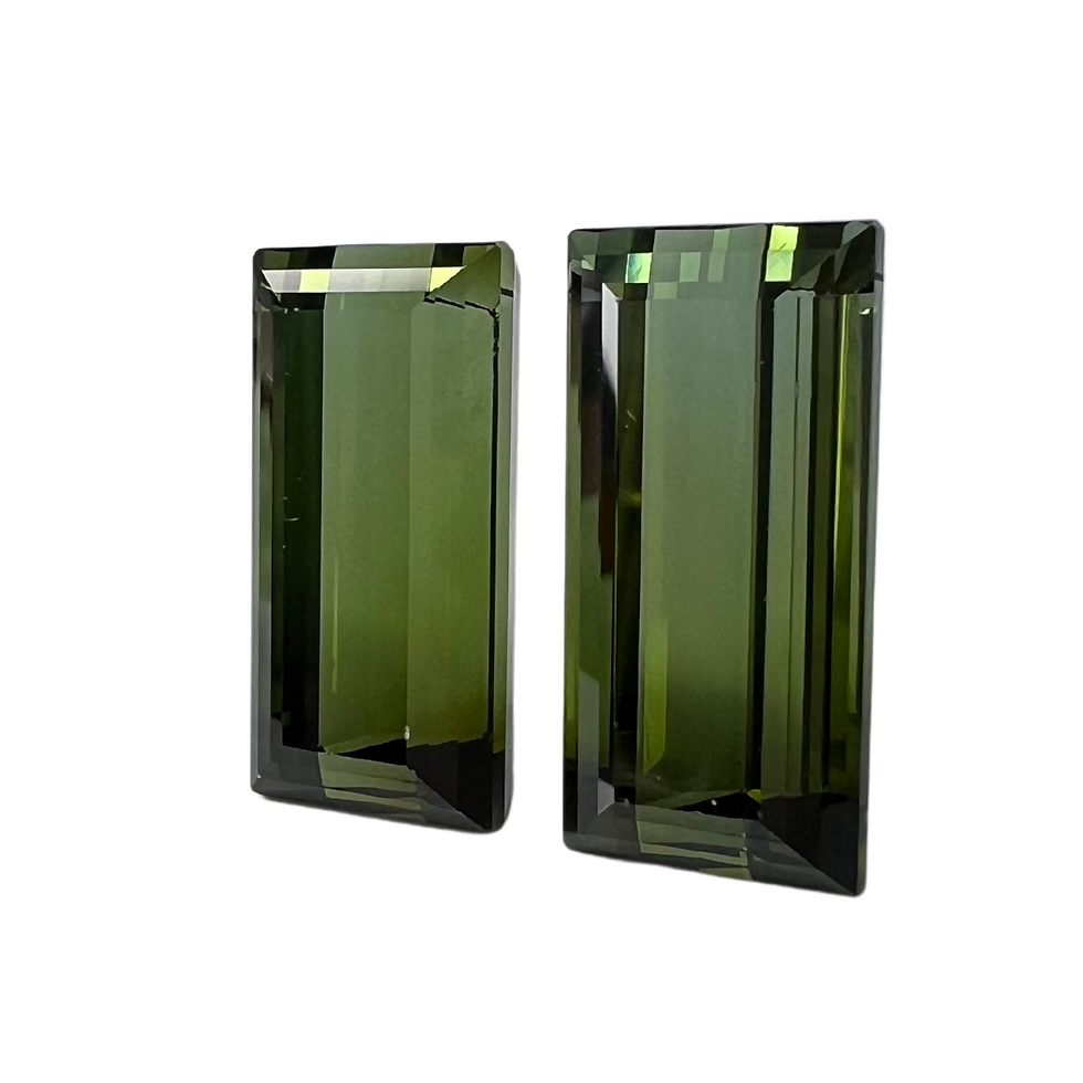 Thumbnail: 27.90 Carat Tourmaline Baguette Pair