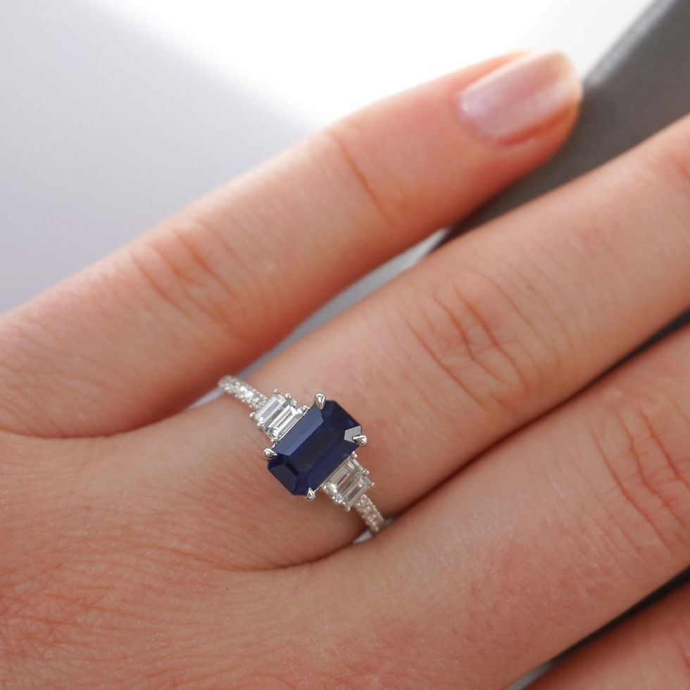 Thumbnail: 1.8 Carat Sapphire Five Stone Ring