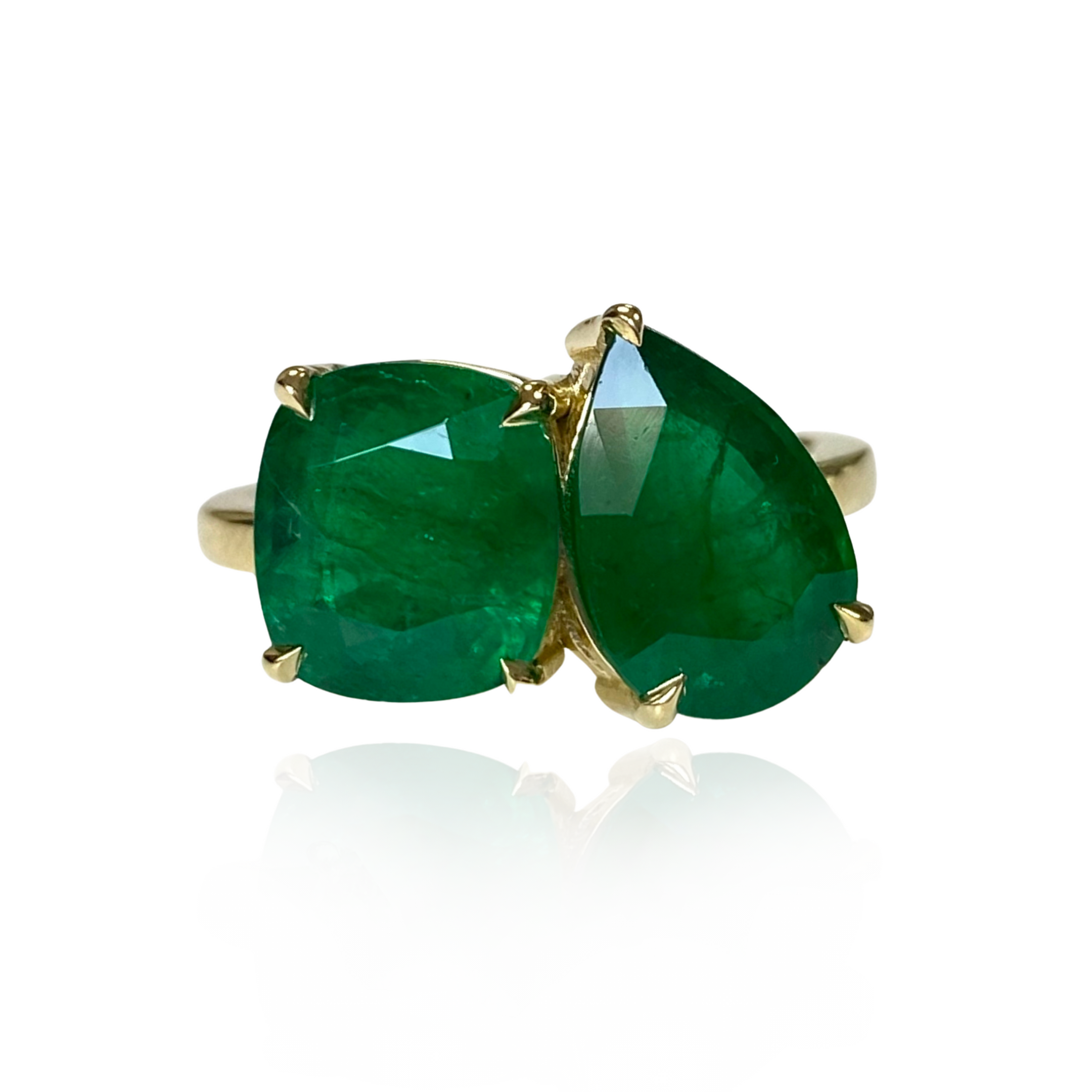 Toi Et Moi Emerald Ring 5.26 CT