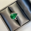 Thumbnail: 4.41 CTS Emerald Pear Ring