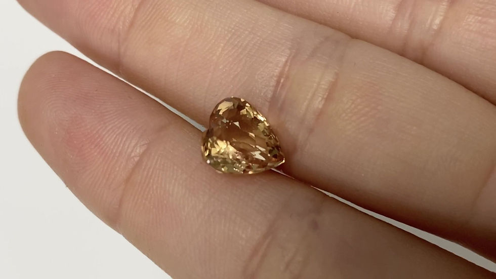 Thumbnail: Imperial Topaz Heart 3.40 cts
