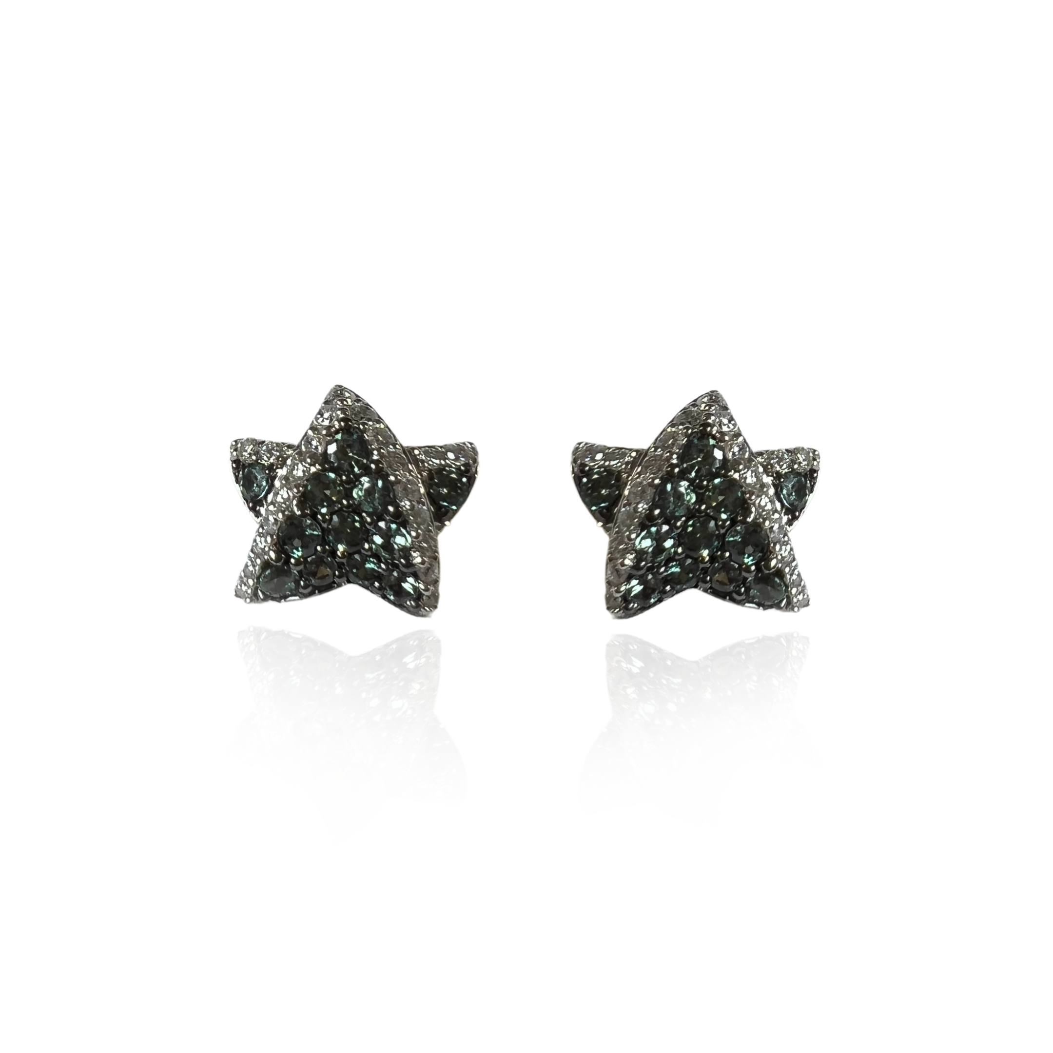 0.67 CT Alexandrite Star Earrings