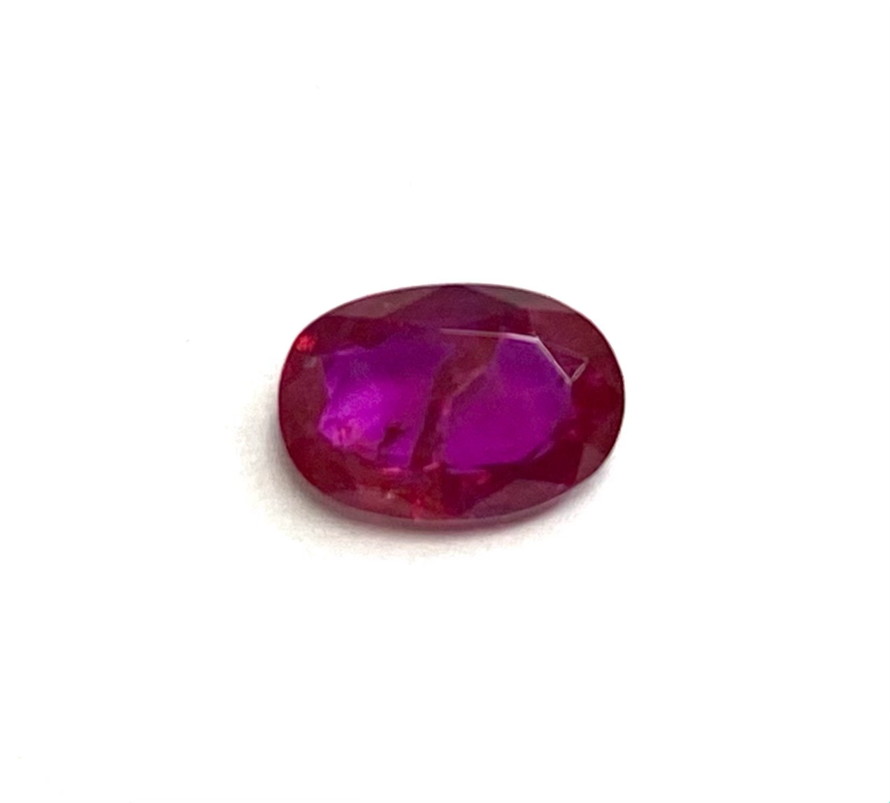 No Heat Burma Ruby Oval 0.74 Cts