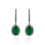 Thumbnail: Emerald Oval Earrings 2.21 CTS