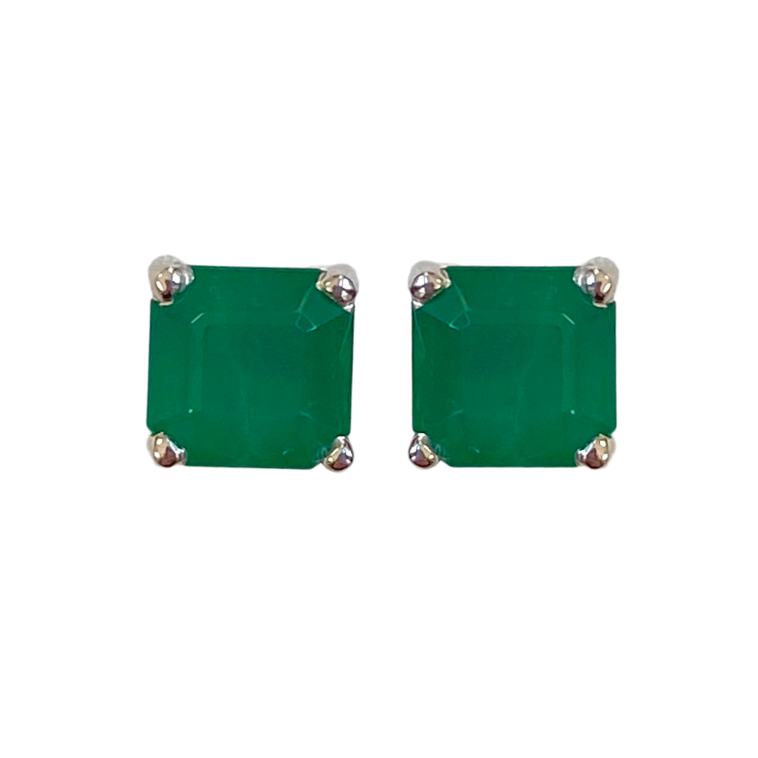 Emerald EC Studs 3.78 Cts