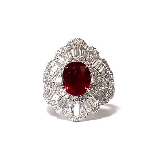 Thumbnail: Ruby Oval Ring 3.11 cts