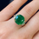 Thumbnail: Emerald Cushion Ring 6.29 CT