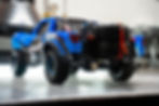 Traxxas UDR dual spare tire carrier installed rear view