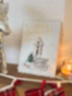 Tablou de Crăciun “Cozy white Home”