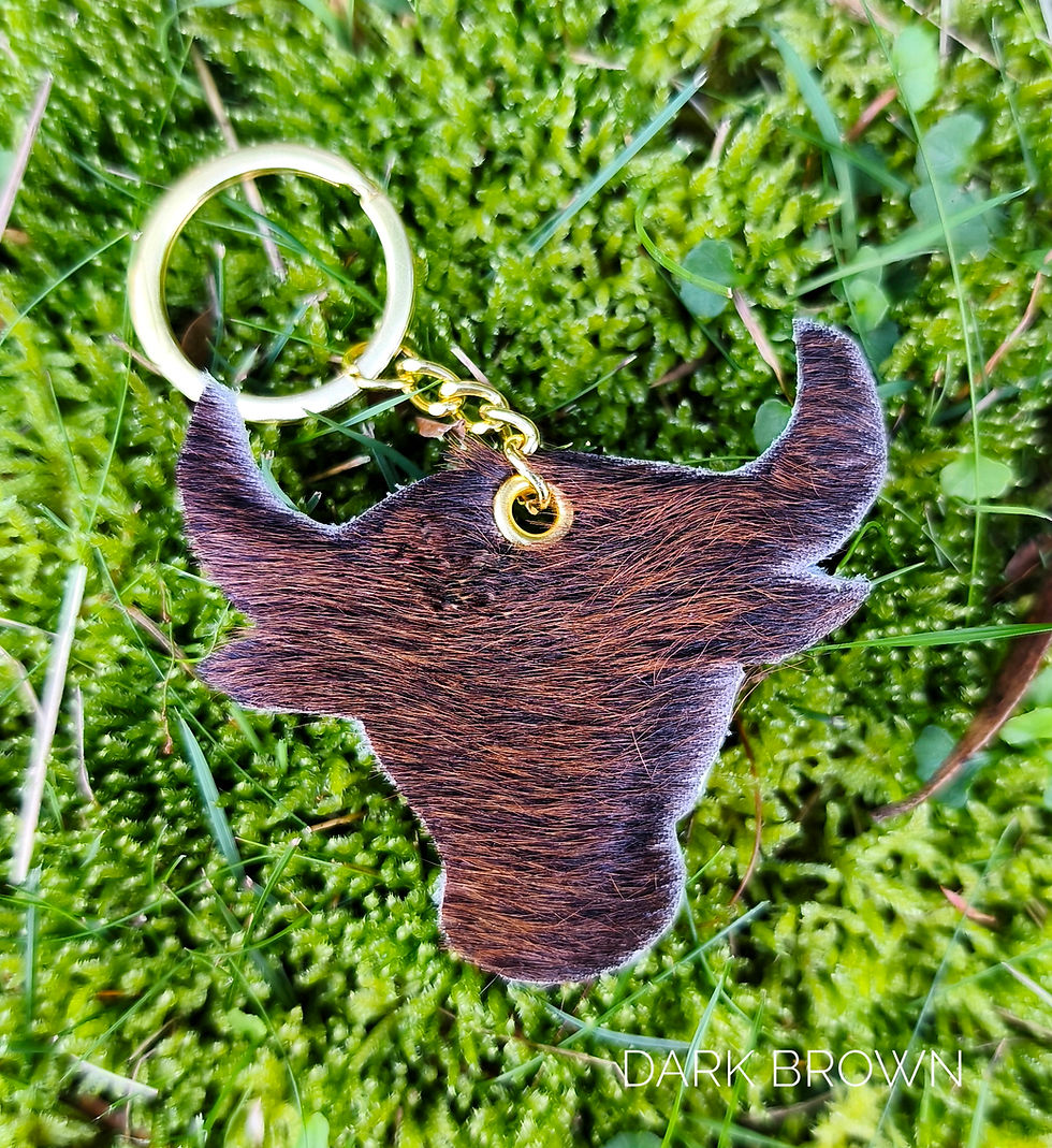 Thumbnail: Cowhide Keychain | Recycled Australian Cowhide 
