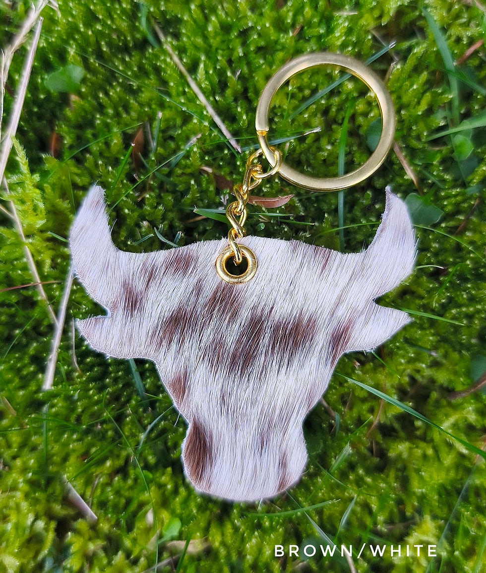 Thumbnail: Cowhide Keychain | Recycled Australian Cowhide 