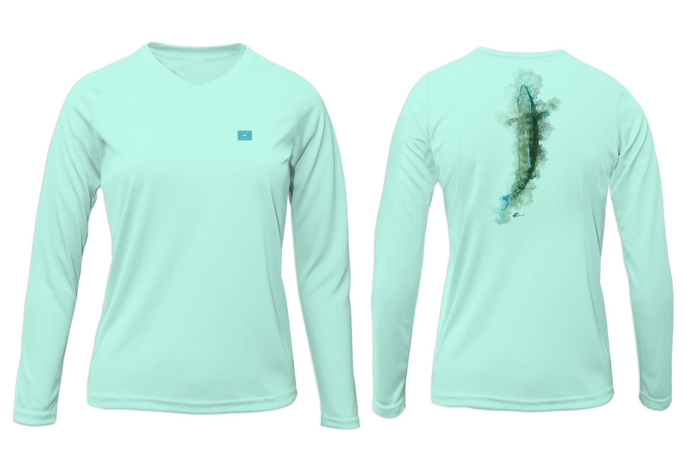 Thumbnail: Women's UPF 50+ PROTECHT™  V-Neck Long Sleeve - Bonefish