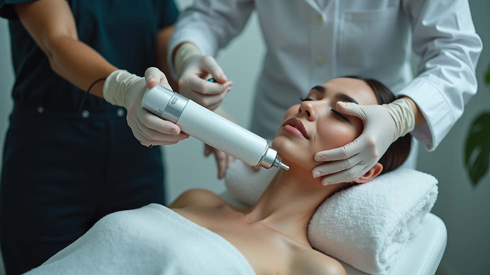 High angle view of laser tattoo removal aftercare products