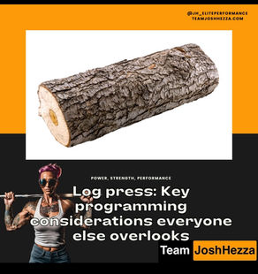 Log press: Key programming
considerations everyone else overlooks