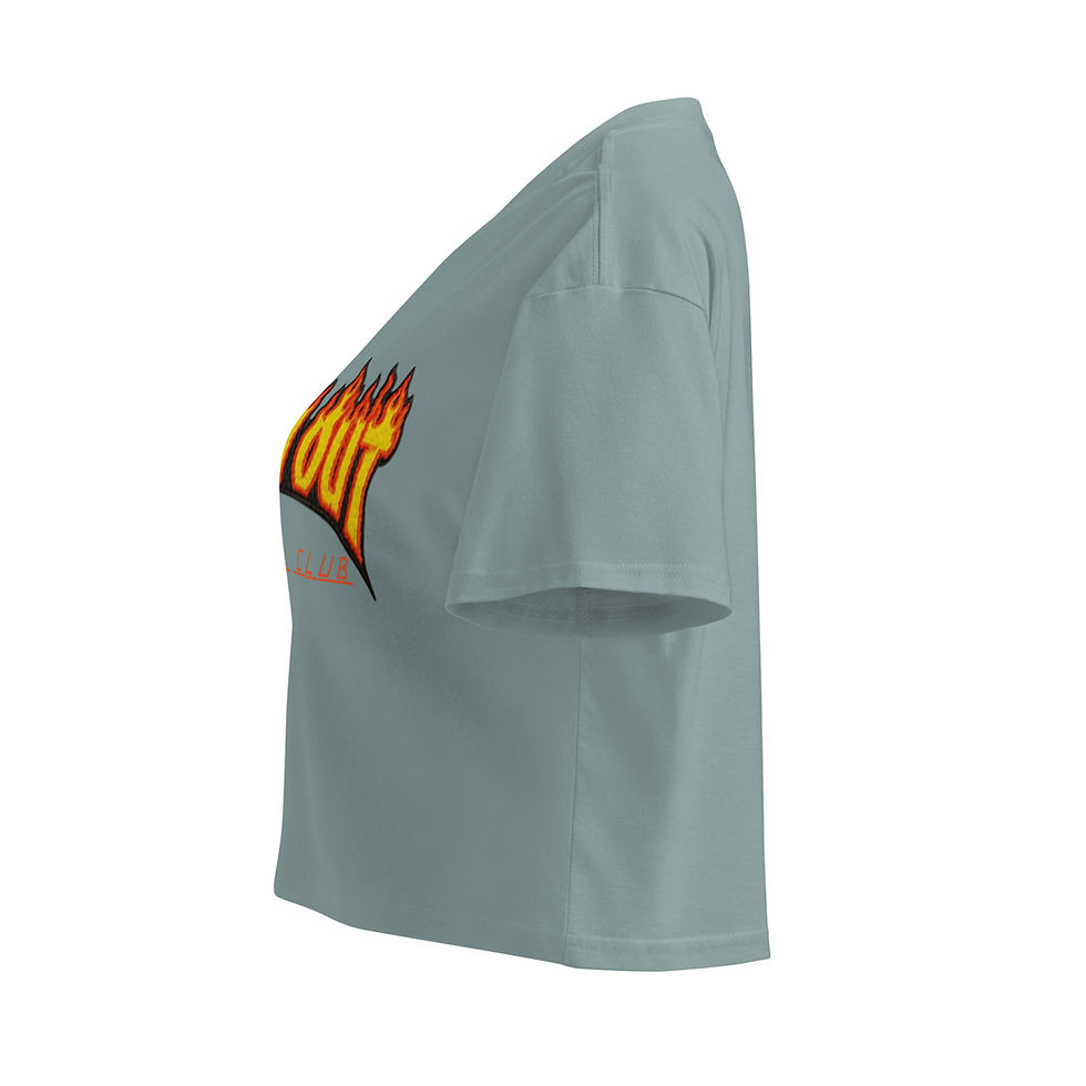Thumbnail: Crash Out Barbell Club Women’s crop top